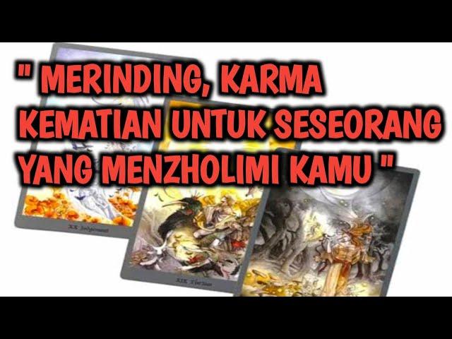 " KARMA KEMATIAN UNTUK SESEORANG "