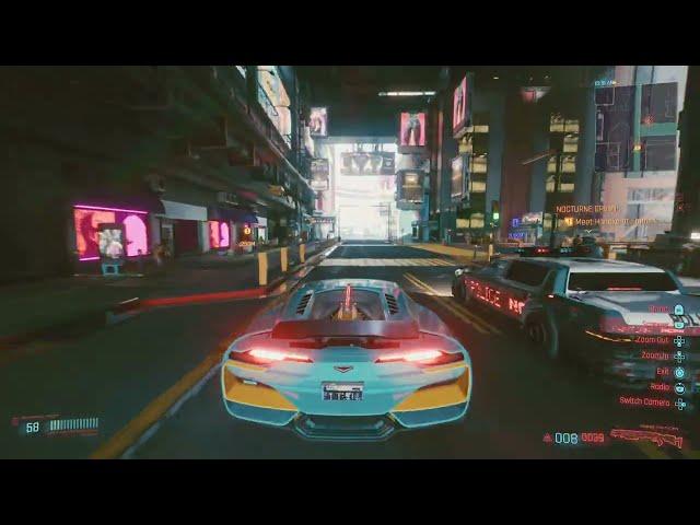 Cyberpunk 2077 update 1.6 Police fight versus street Gang PS5