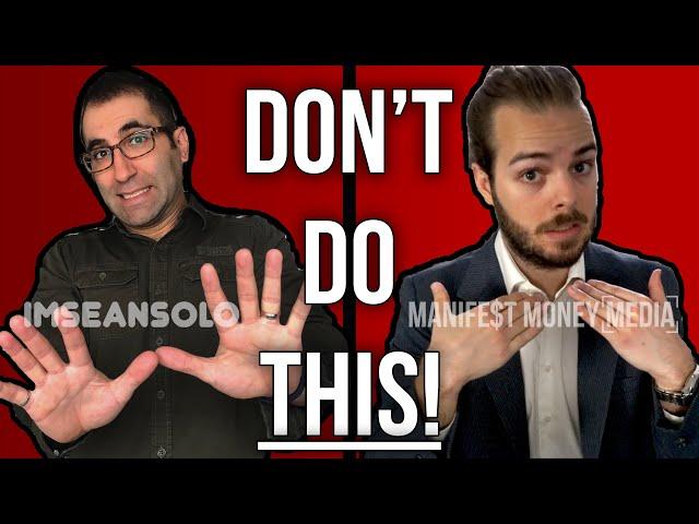 Financial Decisions To Avoid | Collab w/ Sean Solo | Investing | Frugal Living | Personal Finance