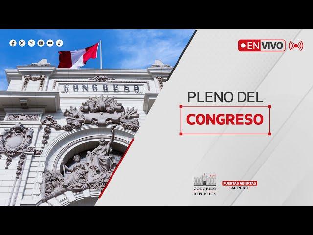 EN VIVO: Sigue el desarrollo del Pleno del Congreso | 29 DE NOVIEMBRE DEL 2024