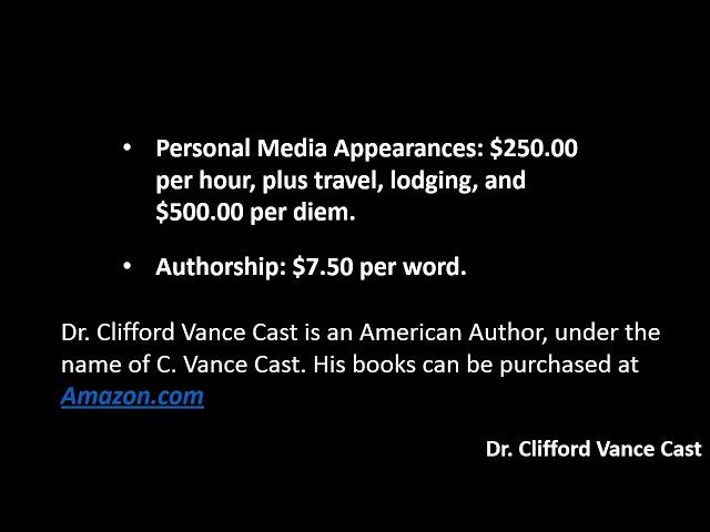 Dr. Clifford Vance Cast- Delta Trading Academy