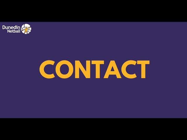 DUNEDIN NETBALL UMPIRE GUIDE CONTACT