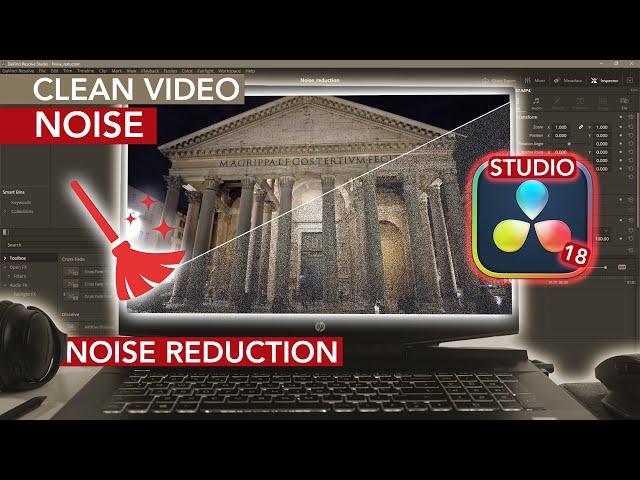 How To CLEAN NOISE From VIDEO - Noise Reduction Davinci Resolve Studio Tutorial