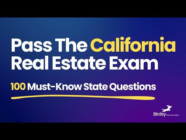 Pass The California Real Estate Exam: 100 Must-Know Q&As