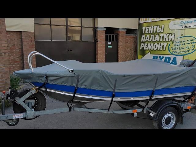 Тент на лодку GIRGIS 390 наш сайт tentnalodku.ru #boatcover