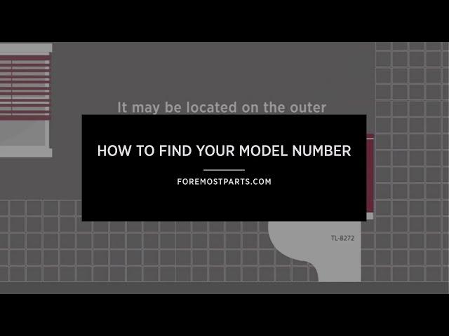 How to find your model number