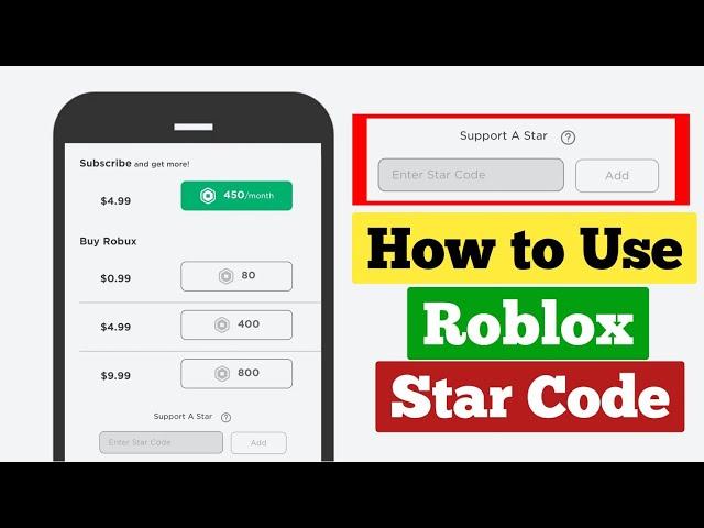 How to Use Star Codes in Roblox | Enter Roblox Star Code on Mobile