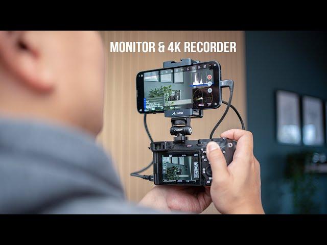 Use Your iPhone or iPad as a CAMERA MONITOR  & 4K RECORDER // Accsoon SeeMo 4K