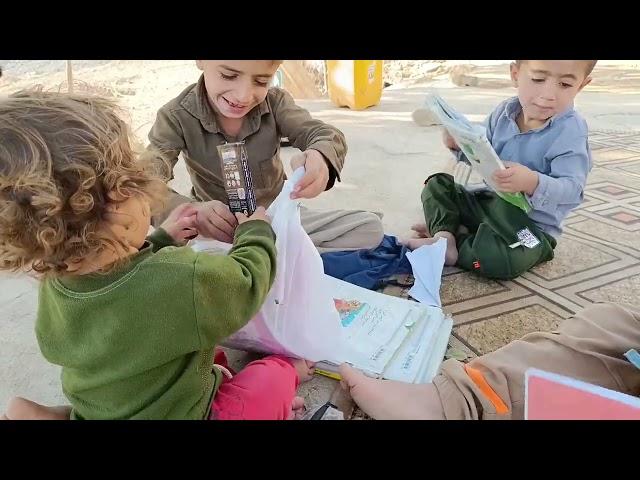 "Zahra's Kids' Joy from Buying New School Supplies Before the School Starts!"