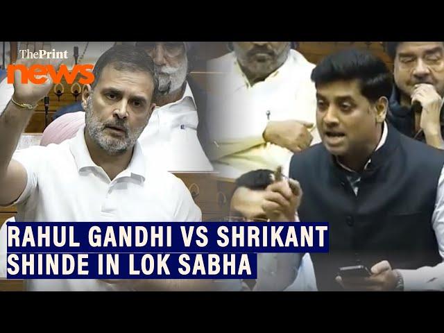 LoP LS Rahul Gandhi vs Shiv Sena MP Shrikant Shinde on Savarkar, Constitution & Indira Gandhi