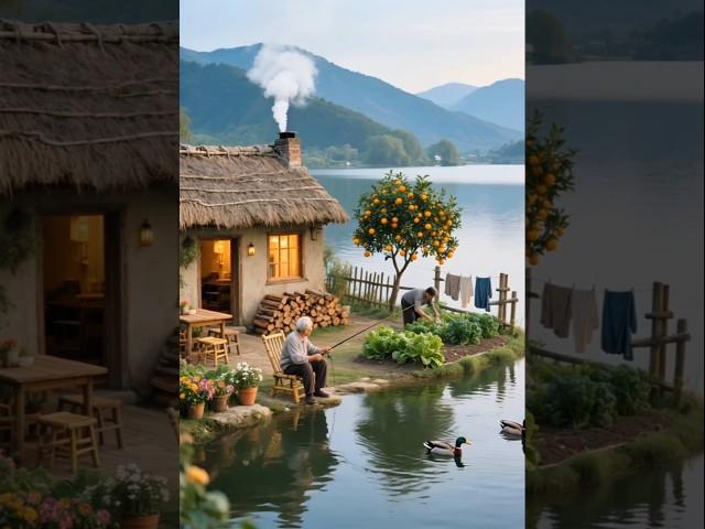 Peaceful Village Life • Grandma's Garden & Grandpa's Fishing | Nature's Beauty at Their Home