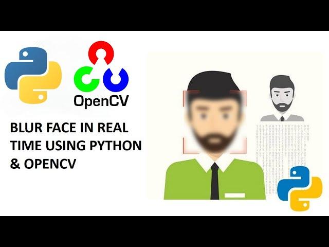 Blur human face Real Time using OpenCV and  Python