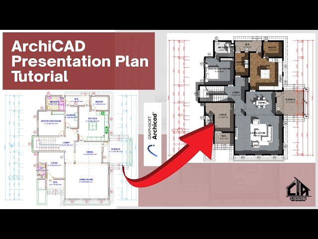 ArchiCAD Tutorial: Design Stunning Presentation Plans. No Photoshop!