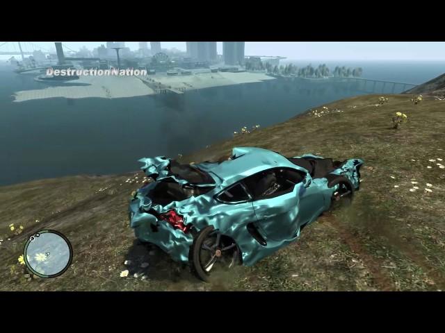 GTA 4 Cliff Drops & Jumps  (GTA 4 Crashes/Ragdolls)