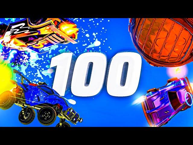 ROCKET LEAGUE INSANITY 100 ! (BEST ROCKET LEAGUE FREESTYLERS ?!)