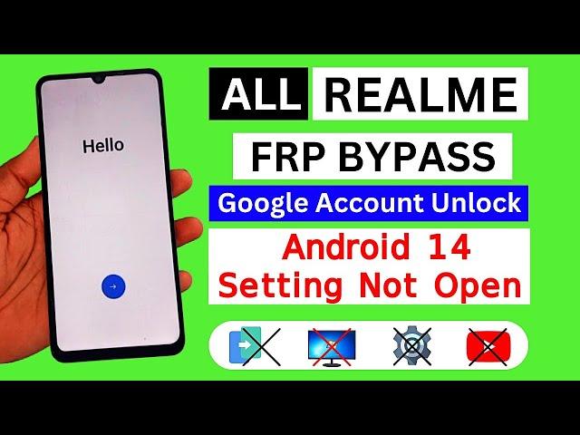 All Realme Android 14 Frp Bypass | Fix Setting Not Open | Google Account Bypass 2025 New Update