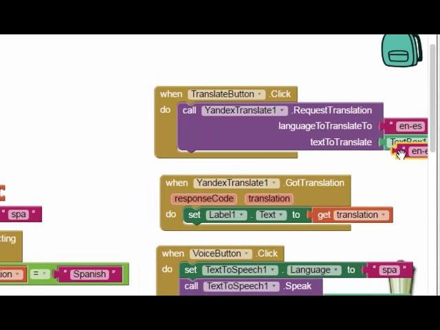 MIT App Inventor Tutorial 13c - Translator (Yandex Translate)