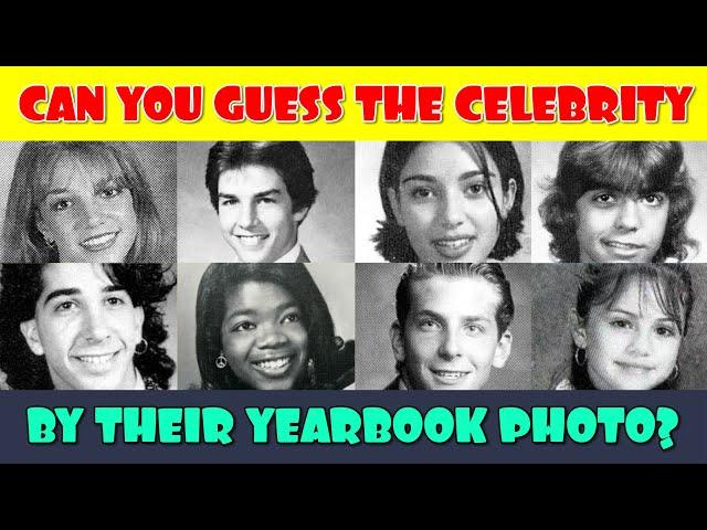 Guess the Celebrity by their Yearbook Photo | Celebrity Quiz