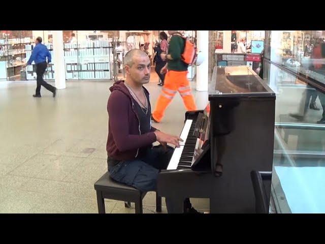 Tough Guy At The Piano Is Asked To Play Mary Poppins