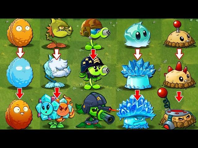 Pvz 2 Discovery - All New & Old Plants Evolution NOOB - PRO - HACKER version