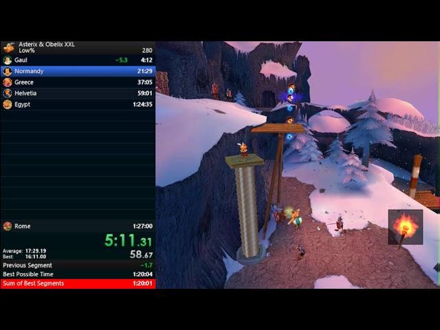 Speedrun | Asterix and Obelix XXL | Low% | 1:24:57(with loads)