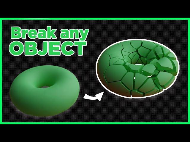 Blender cell fracture Tutorial | breaking things in blender | Daily-3D