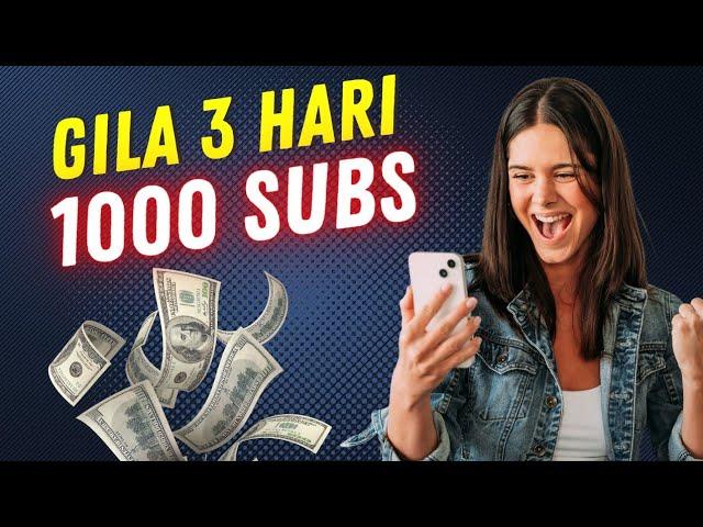 Trik Sesat‼️Cara Cepat Dapat 1000 Subscriber Tanpa Sub4sub