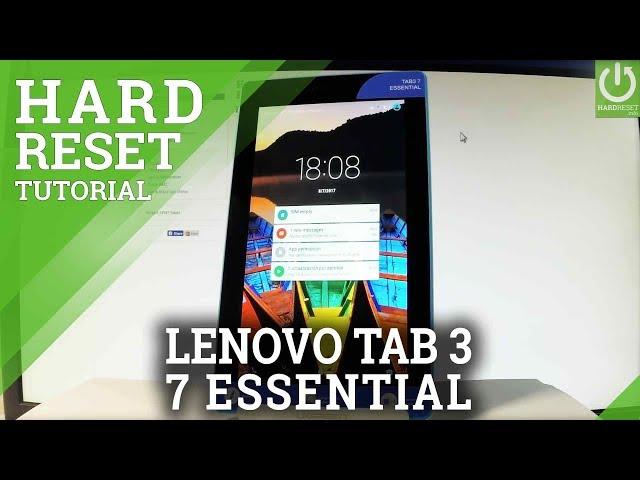 LENOVO Tab3 7 Essential HARD RESET / Bypass Screen Lock / Restore