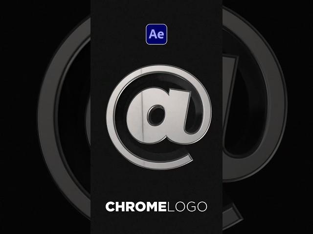 Make Chrome 3D Logo Animations in After Effects