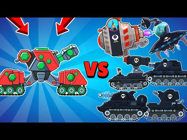 RARE TANK SIEGE vs ALL BOSSES in Hills of Steel! Tank Fight Game