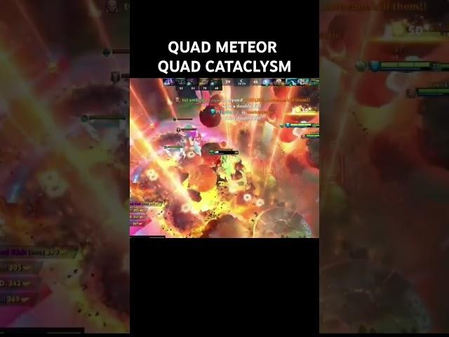 QUAD METEOR + QUAD CATACLYSM #dota2 #dota2clips #dota2gameplay #dota #invoker