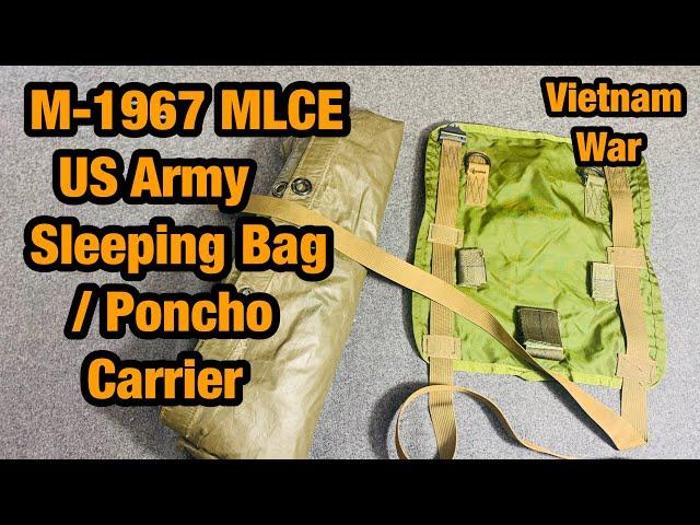 M-1967 MLCE Web Gear, Sleeping Bag / Poncho Liner / Poncho Carrier. Vietnam War