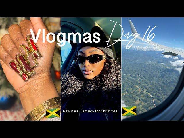 VLOGMAS DAY 16 |  COME WITH ME TO JAMAICA FOR CHRISTMAS! New nails + more | Petite-Sue TV