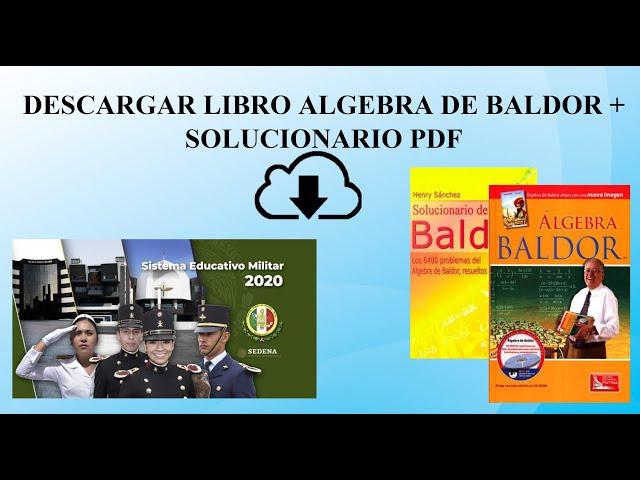 Álgebra de Baldor + solucionario Pdf