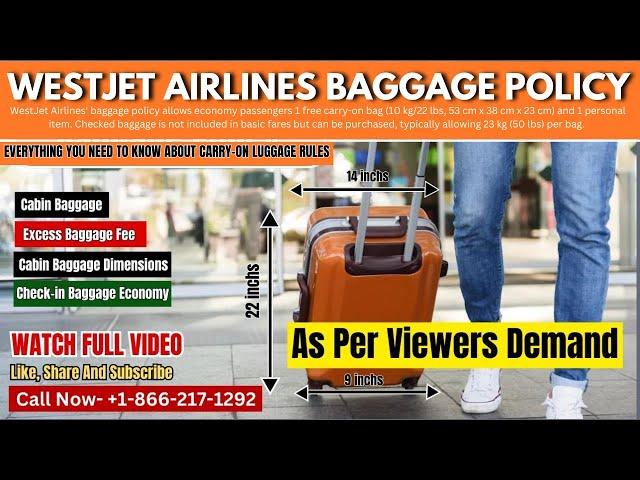 WestJet Airlines Baggage Policy | Everything you need to know about carry-on luggage rules