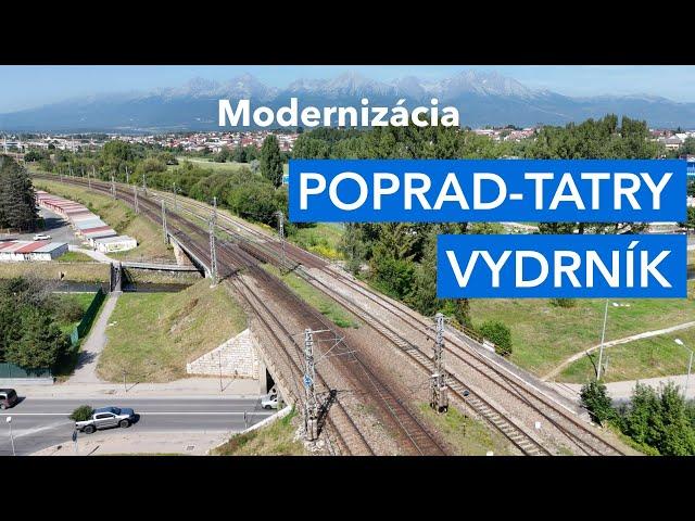 Modernizácia železničnej trate Poprad-Tatry - Vydrník (september 2024)