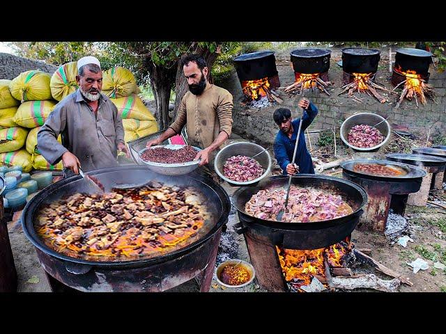 KABULI PULAO RECIPE | Afghanistan's Largest Wedding Food Preparation For 4000+ People | Village Food