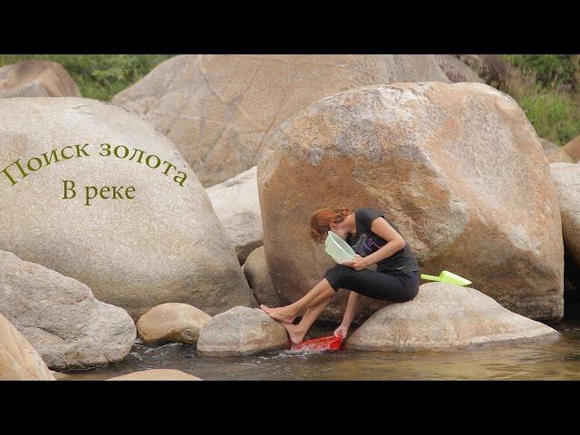 Find gold in the river. Treasure Hunters