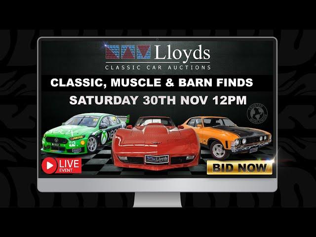 Lloyds Auctions Classic, Muscle and Barn Finds LIVE. November 2024