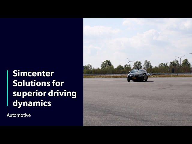 Automotive | Simcenter Solutions for superior driving dynamics