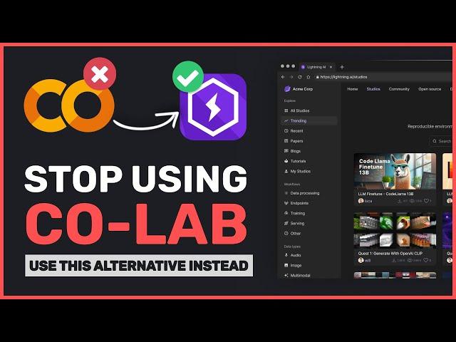 LightningAI: STOP PAYING for Google's Colab with this NEW & FREE Alternative (Works with VSCode)