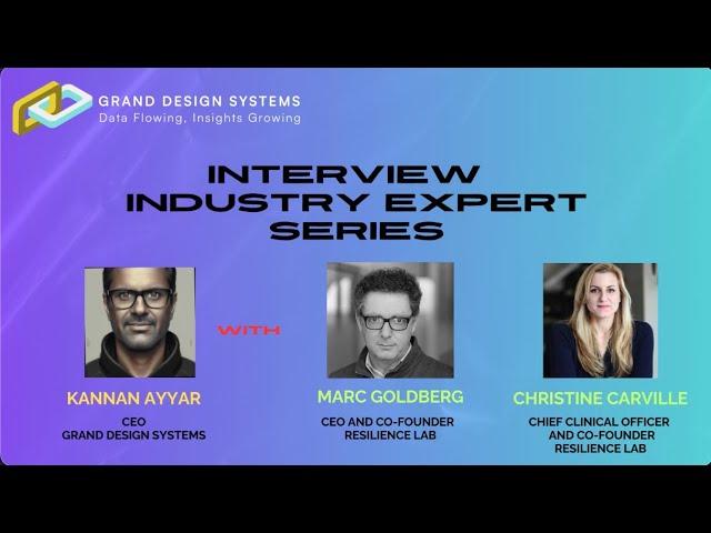 Interview Industry Expert Series - Marc Goldberg and Christine Carville co-founders Resilience Lab