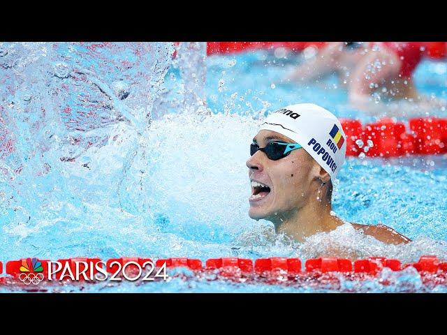 David Popovici comes out on top in men’s 200m free as USA’s Luke Hobson wins bronze | Paris Olympics