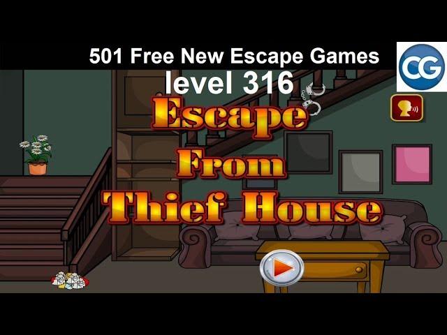 [Walkthrough] 501 Free New Escape Games level 316 - Escape from thief house - Complete Game