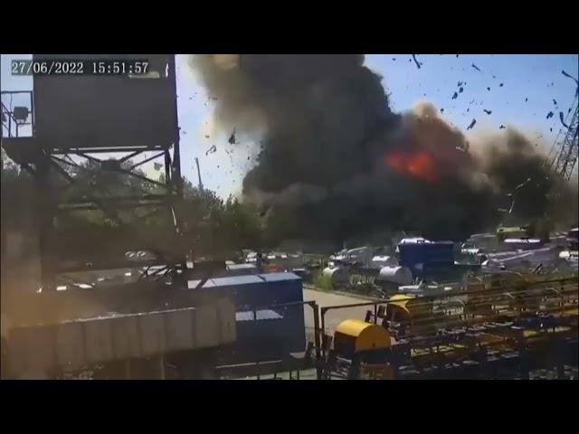 Video of a 12-meter rocket in Ukraine