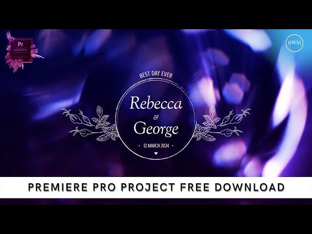 Modern Wedding Titles Premiere Pro | Mogrt – Free Download