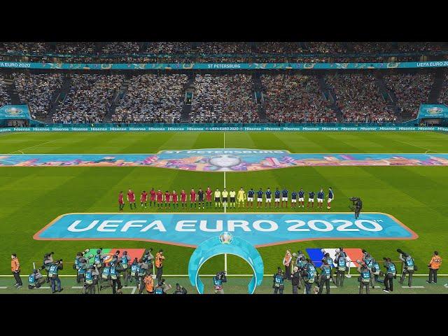  EURO 2020 First Look Gameplay - Portugal vs France ● PES 2020 Data Pack 7.0