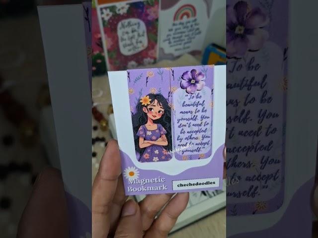 Let's use my handmade #magneticbookmark.