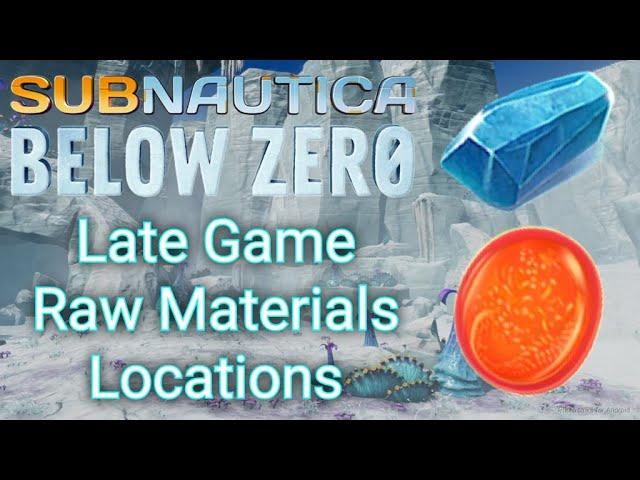 Subnautica Below Zero | Late Game Raw Materials Locations