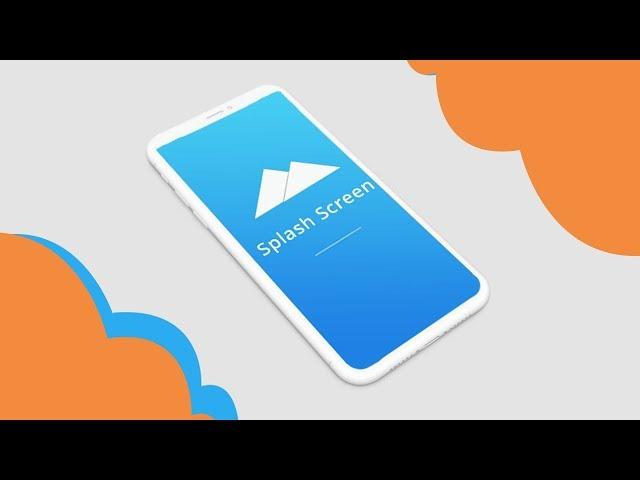 Mobile App UI Splash Screen Design in Adobe Photshop